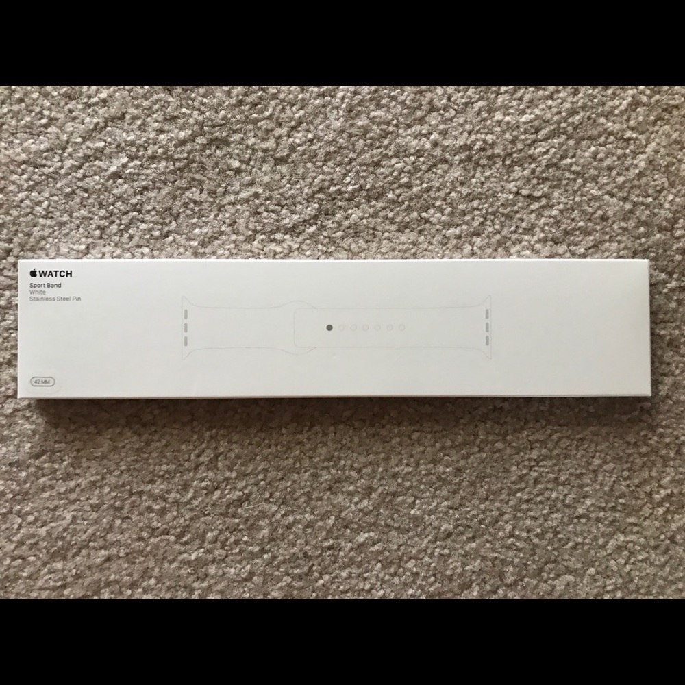 Apple Watch Sport Band White 42 MM SM/ML